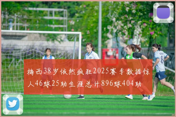梅西38岁依然疯狂2025赛季数据惊人46球25助生涯总计896球404助