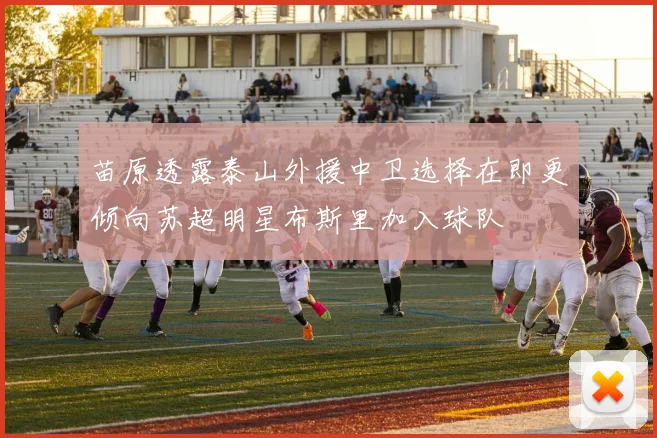 苗原透露泰山外援中卫选择在即更倾向苏超明星布斯里加入球队